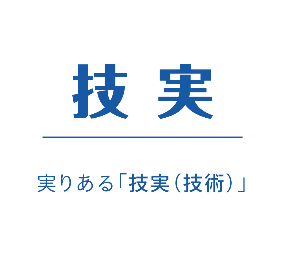 技実｜実りある「技実（技術）」